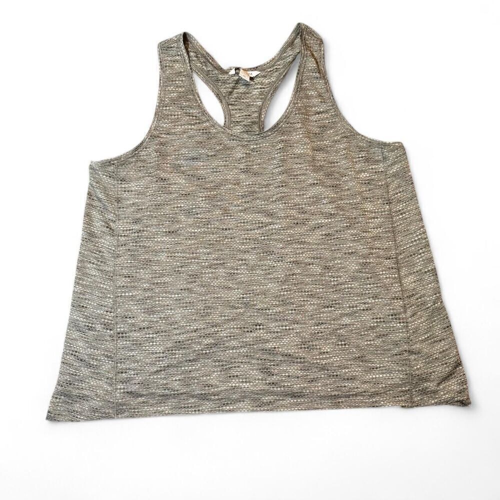 Athleta Women's Ultimate Scoop Mesh Tank Top Olive Green Racerback Size 2X